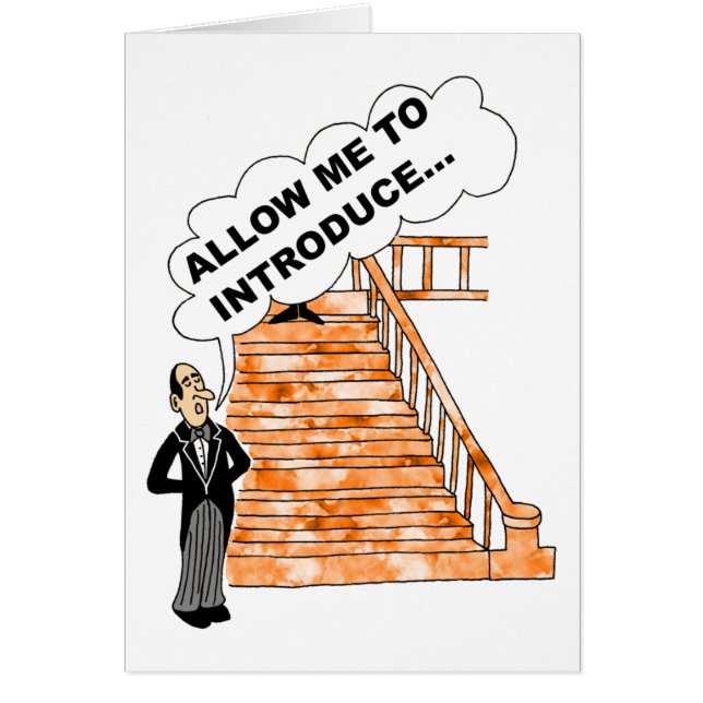 Salesperson Introduction Greeting Card (Front)