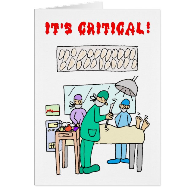 Salesperson Prospecting Greeting Card Critical (Front)