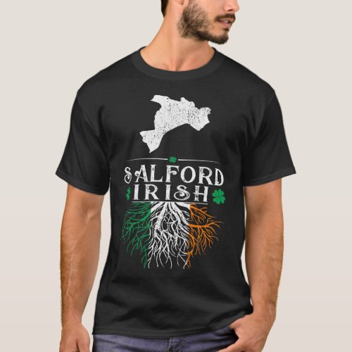 Salford UK City Irish Roots St Patrick Day T_Shirt