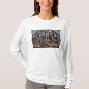 Salida, Colorado - Large Letter Scenes T-Shirt