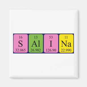 Salina periodic table name magnet