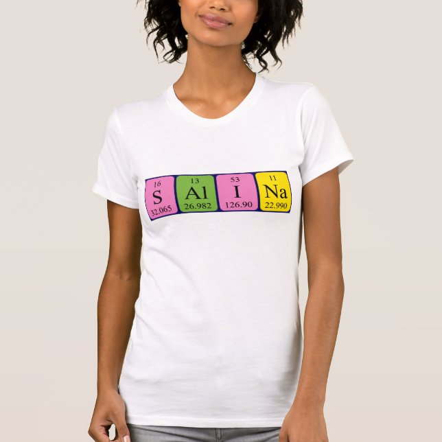 Salina periodic table name shirt (Front)