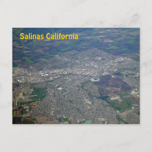 Salinas, California Aerial View Postcard