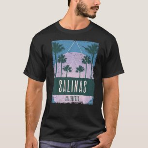 Salinas California CA Vintage Vaporwave Retro 80s T-Shirt