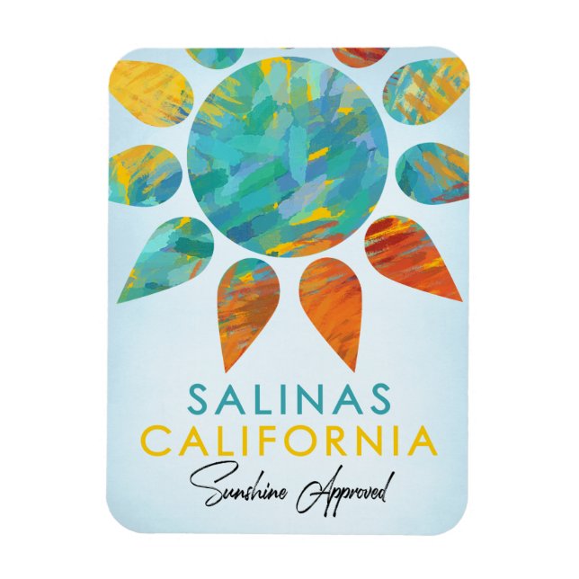 Salinas California Sunshine Travel Magnet (Vertical)