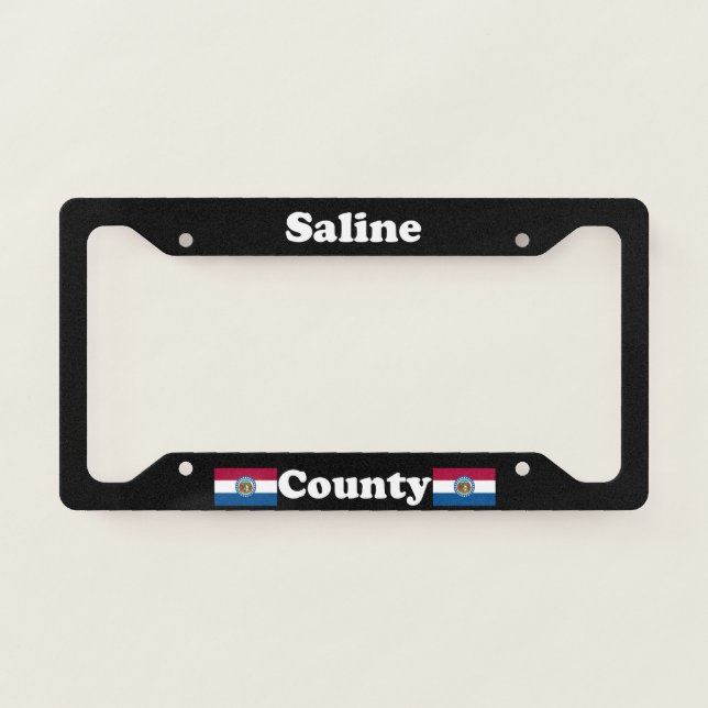 Saline County Missouri LPF License Plate Frame (Front)