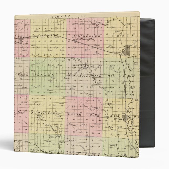 Saline County, Nebraska 3 Ring Binder (Front/Inside)