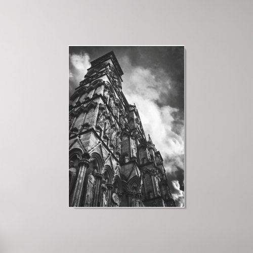 Salisbury Cathedral Carved Statues Canvas Print