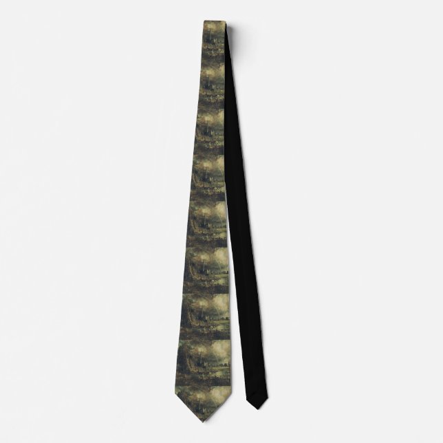 Salisbury Cathedral from Meadows John Constable Neck Tie (Front)