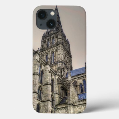 Salisbury Cathedral  Spire Wiltshire England iPhone 13 Case