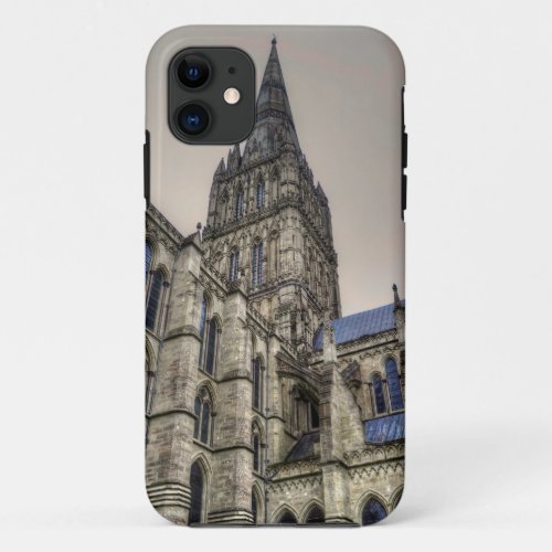Salisbury Cathedral  Spire Wiltshire England iPhone 11 Case