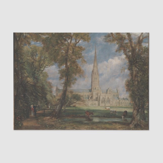 Salisbury Cathedral Tissue Paper (Front)