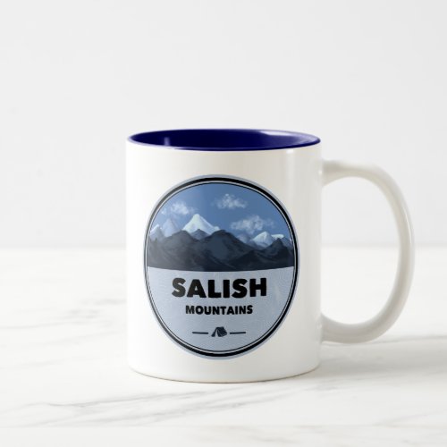 Salish Mountains Montana Camping Two_Tone Coffee Mug