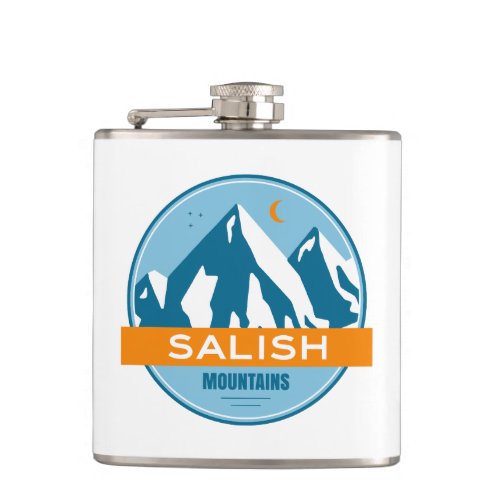 Salish Mountains Montana Flask