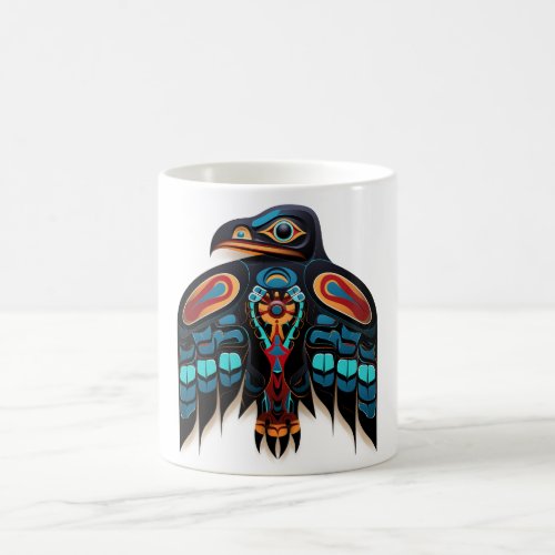 Salish raven totem  coffee mug