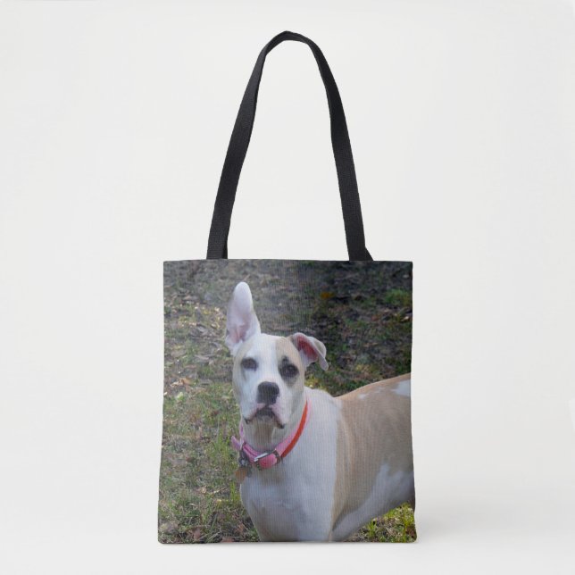 Sally - A Rescued Dog Tote Bag (Front)