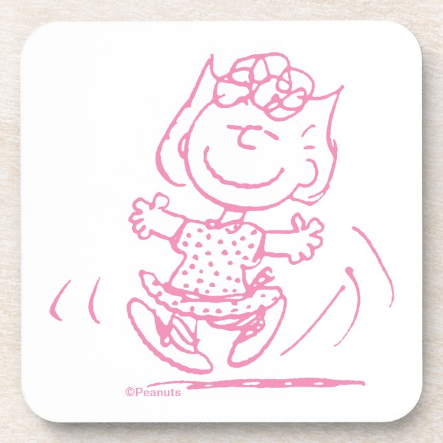 Sally Brown Dancing Beverage Coaster (Front)