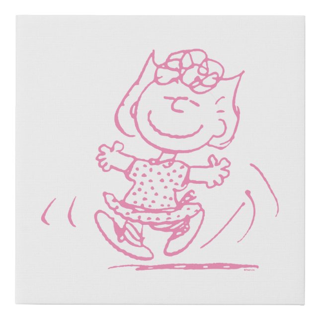 Sally Brown Dancing Faux Canvas Print (Front)