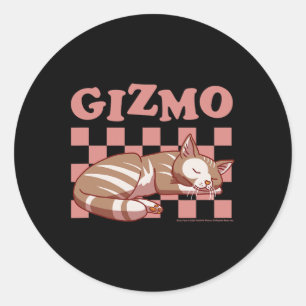 Sally Face Gizmo The Cat Checkered Nap Pattern Classic Round Sticker