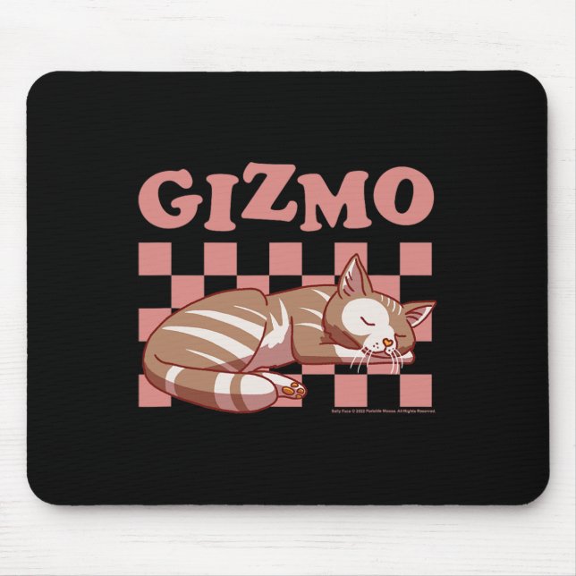 Sally Face Gizmo The Cat Checkered Nap Pattern  Mouse Pad (Front)
