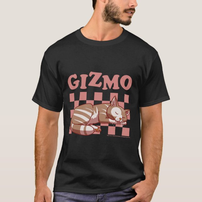 Sally Face Gizmo The Cat Checkered Nap Pattern  T-Shirt (Front)