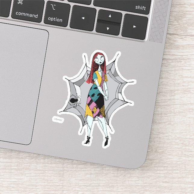 Sally in Spider Web Sticker (Detail)