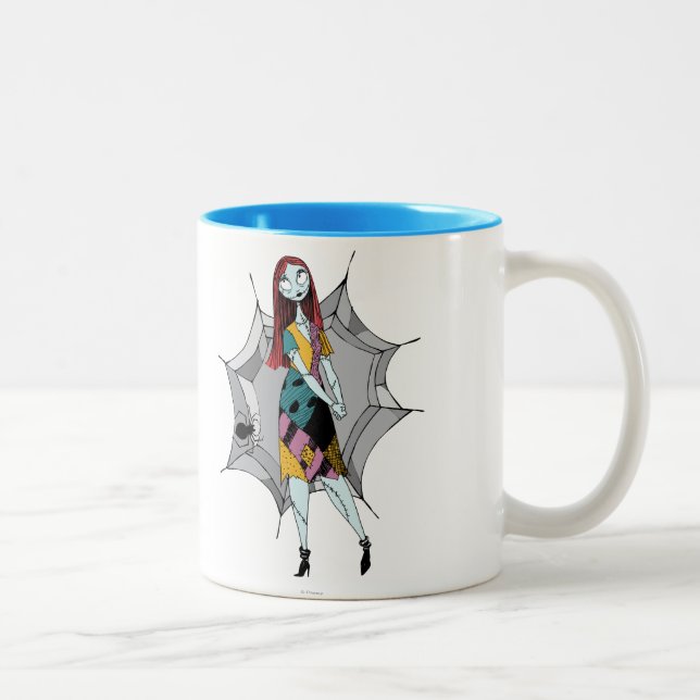 Sally in Spider Web Two-Tone Coffee Mug (Right)
