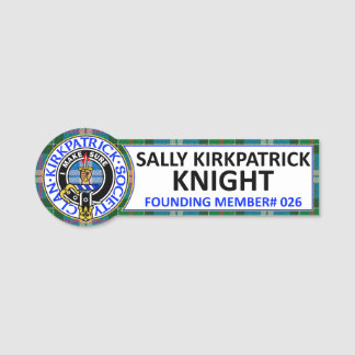 Sally Kirkpatrick Knight CKS Name Badge