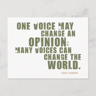 Sally McLean Quote Postcard
