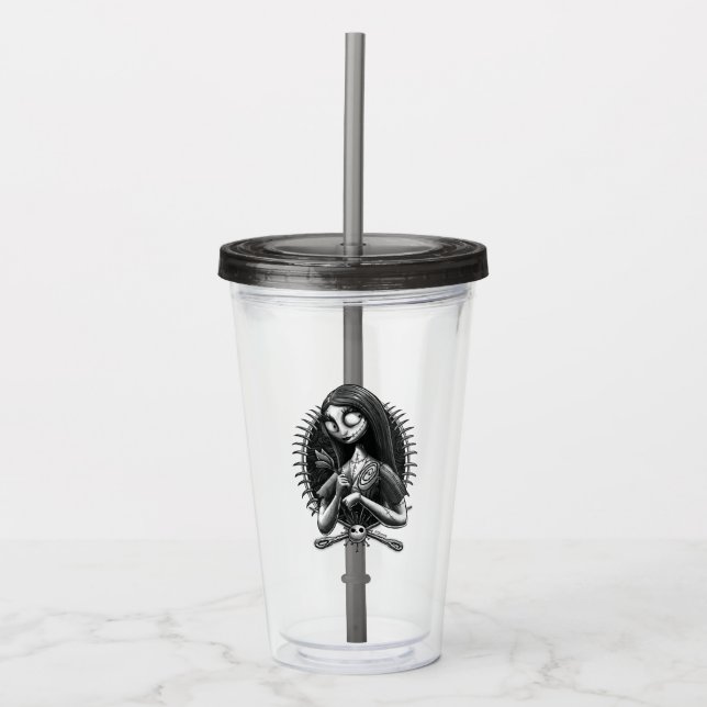 Sally | Nightmare Before Christmas Tatoo Style Acrylic Tumbler (Front)