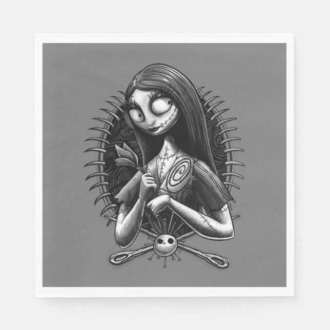 Sally | Nightmare Before Christmas Tatoo Style Napkins (Front)