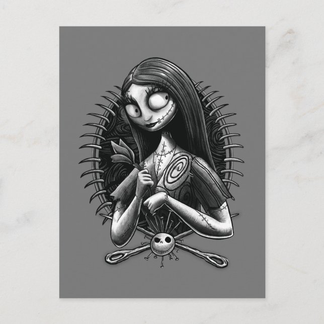Sally | Nightmare Before Christmas Tatoo Style Postcard (Front)