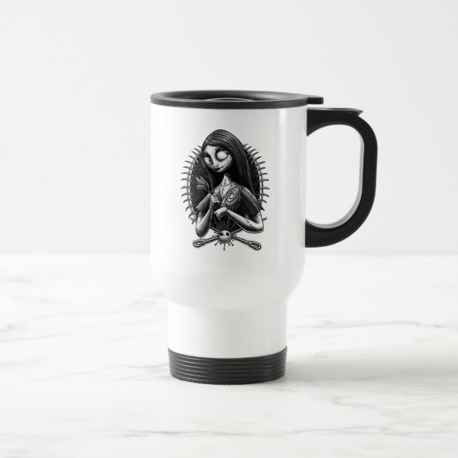 Sally | Nightmare Before Christmas Tatoo Style Travel Mug (Right)
