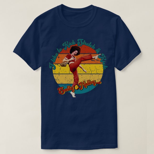 Sally OMalley Retro Sunset Funny Quote T-Shirt (Design Front)