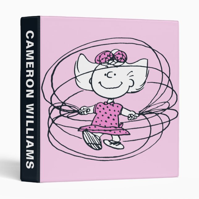 Sally Playing Jump Rope 3 Ring Binder (Front/Spine)