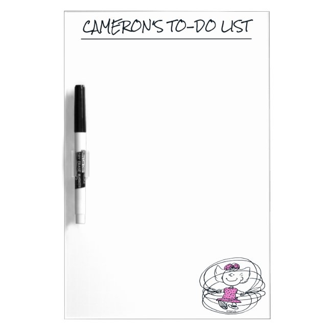 Sally Playing Jump Rope Dry Erase Board (Front)