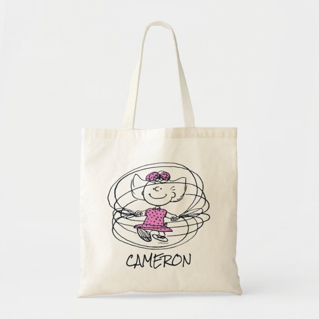 Sally Playing Jump Rope Tote Bag (Front)