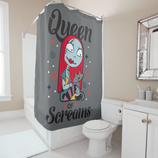 Sally | Queen of Screams Shower Curtain (In Situ)