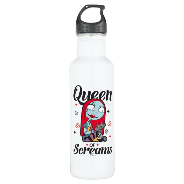 Sally | Queen of Screams Stainless Steel Water Bottle (Front)
