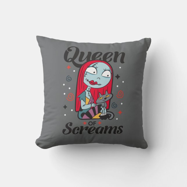 Sally | Queen of Screams Throw Pillow (Front)