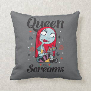 Sally   Queen of Screams Throw Pillow