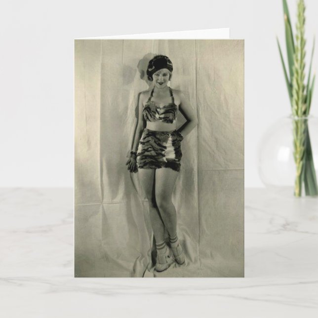 Sally Rand early 1930s PR photo greeting card (Front)