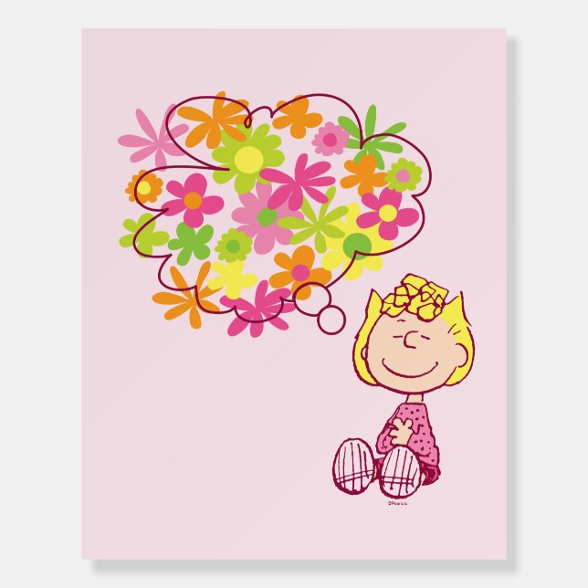 Sally Thinking of Flowers Foam Board (Front)