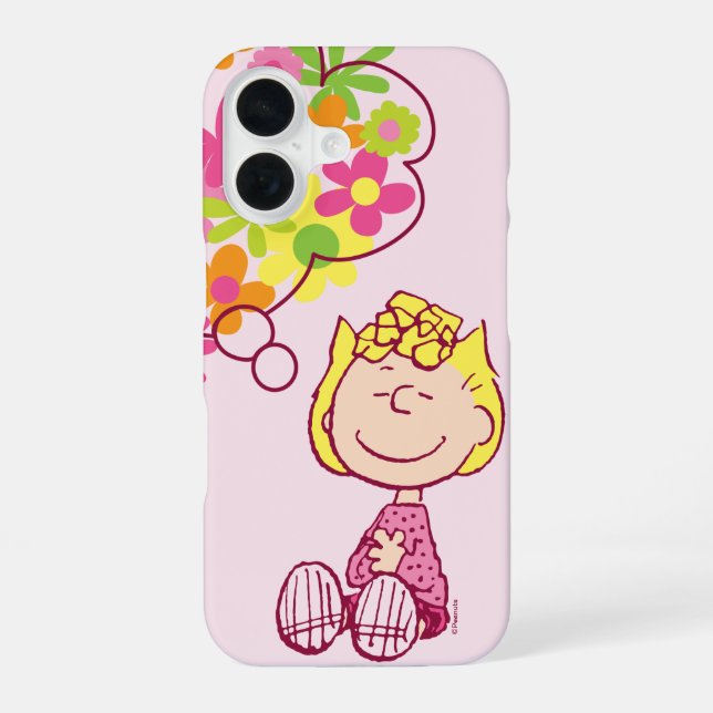 Sally Thinking of Flowers Iphone Case (Back)
