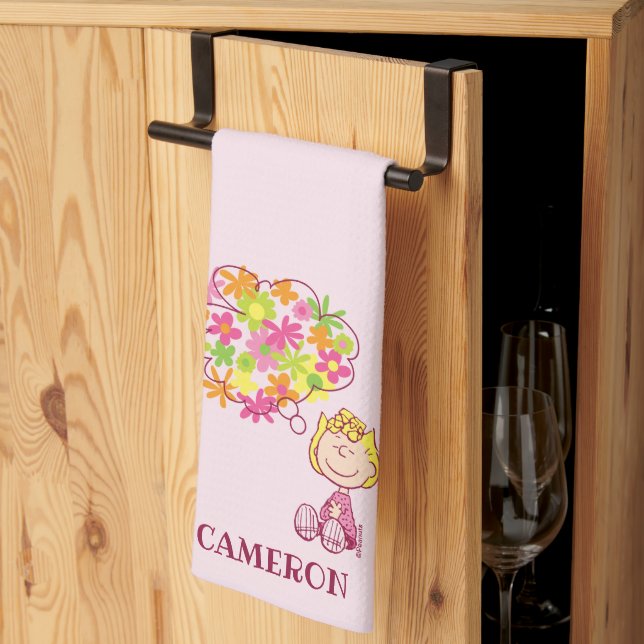Sally Thinking of Flowers Kitchen Towel (Thirds Fold)