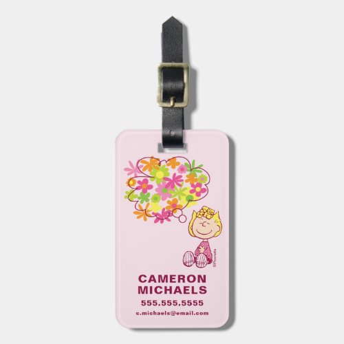 Sally Thinking of Flowers Luggage Tag