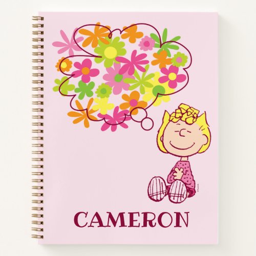 Sally Thinking of Flowers Notebook