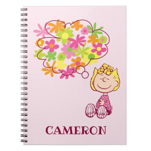 Sally Thinking of Flowers Notebook