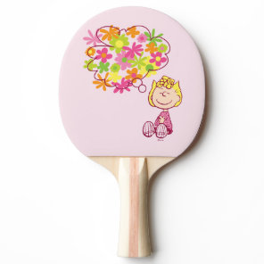 Sally Thinking of Flowers Ping Pong Paddle