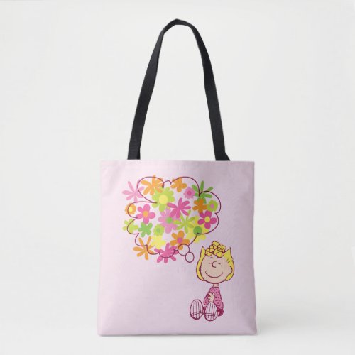 Sally Thinking of Flowers Tote Bag